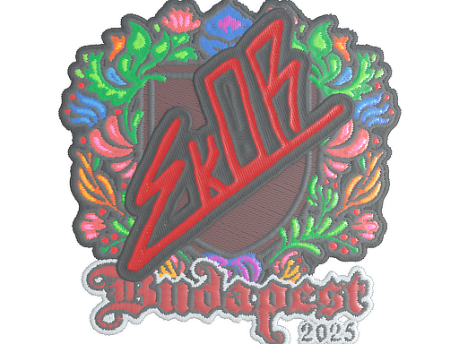 Sticker | sk0R (Embroidered) | Budapest 2025