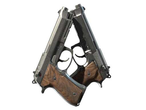 StatTrak™ Dual Berettas | Retribution (Well-Worn)