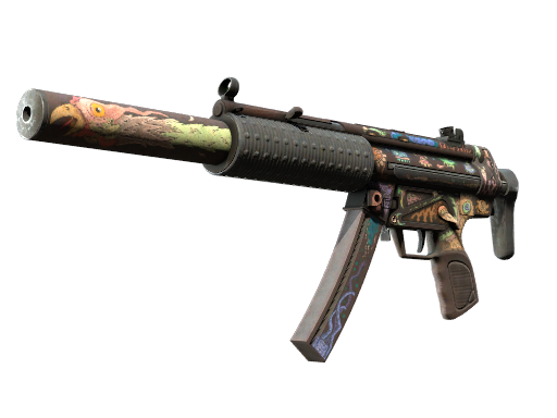 Souvenir MP5-SD | Necro Jr. (Battle-Scarred)
