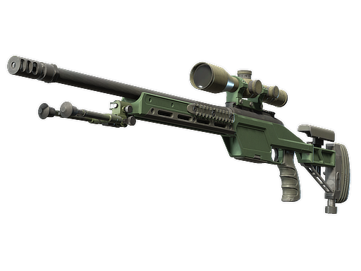 Souvenir SSG 08 | Green Ceramic (Well-Worn)