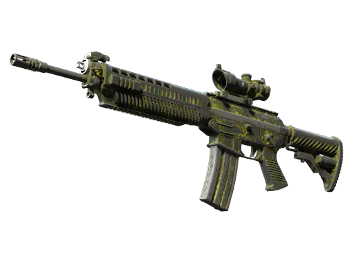 Souvenir SG 553 | Gator Mesh (Battle-Scarred)