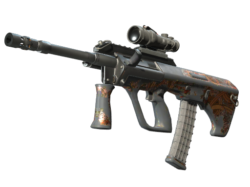 Souvenir AUG | Flame Jörmungandr (Battle-Scarred)