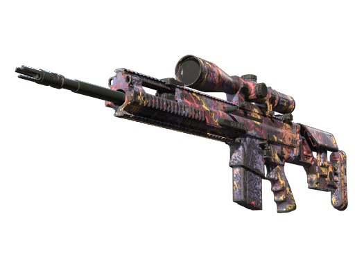 Souvenir SCAR-20 | Poultrygeist (Well-Worn)