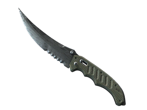 ★ StatTrak™ Flip Knife | Damascus Steel (Well-Worn)