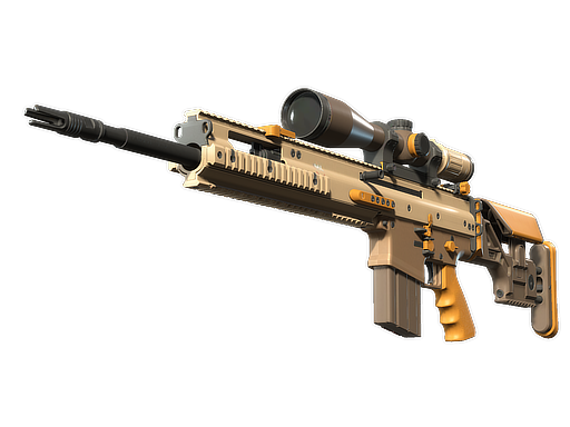 Souvenir SCAR-20 | Short Ochre (Minimal Wear)