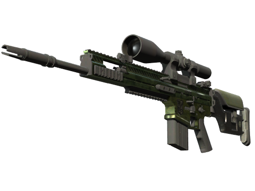 Souvenir SCAR-20 | Green Marine (Well-Worn)