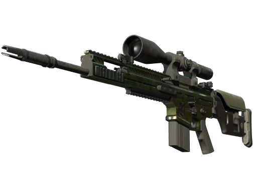 Souvenir SCAR-20 | Green Marine (Battle-Scarred)