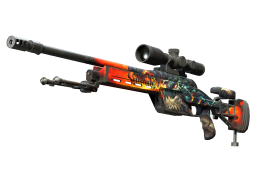 Souvenir SSG 08 | Dragonfire (Well-Worn)