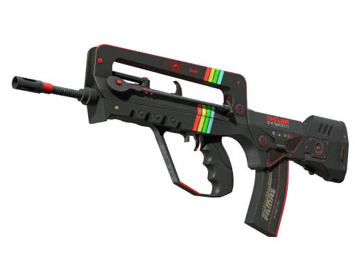 Souvenir FAMAS | ZX Spectron (Battle-Scarred)