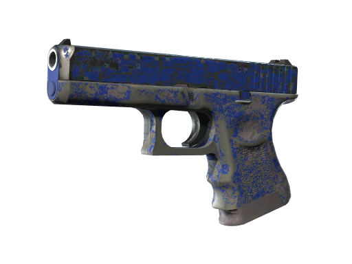 Souvenir Glock-18 | Blue Fissure (Battle-Scarred)