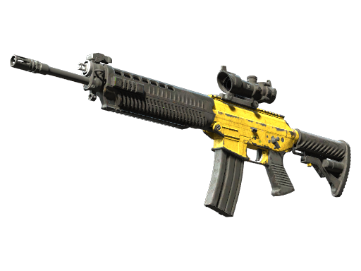 Souvenir SG 553 | Bulldozer (Battle-Scarred)