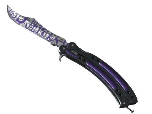 ★ StatTrak™ Butterfly Knife | Freehand (Well-Worn)