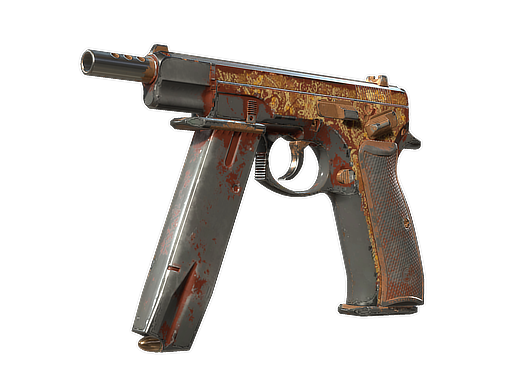 Souvenir CZ75-Auto | Honey Paisley (Battle-Scarred)