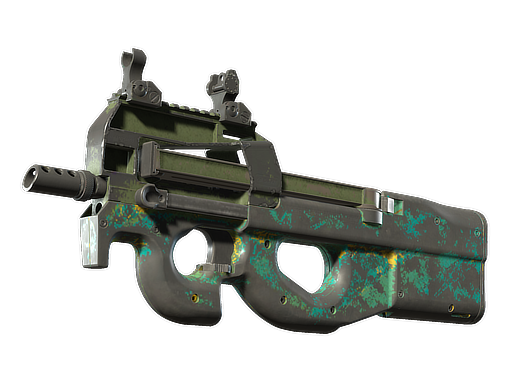 Souvenir P90 | Mustard Gas (Battle-Scarred)