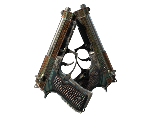 Souvenir Dual Berettas | Tread (Battle-Scarred)