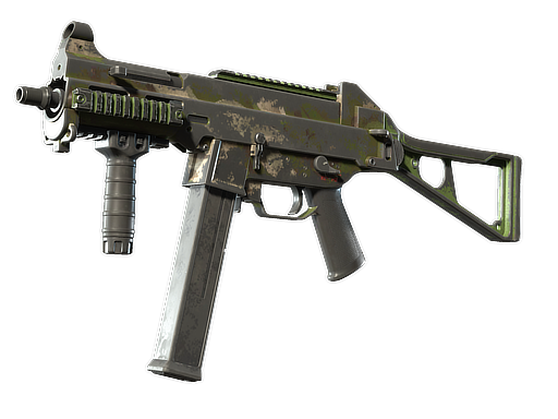 Souvenir UMP-45 | Green Swirl (Battle-Scarred)
