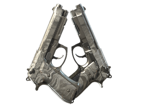 Souvenir Dual Berettas | Silver Pour (Well-Worn)