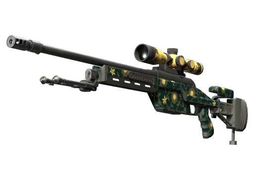 Souvenir SSG 08 | Sea Calico (Well-Worn)