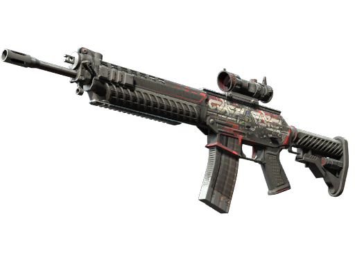Souvenir SG 553 | Cyberforce (Battle-Scarred)
