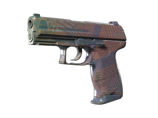 Souvenir P2000 | Coral Halftone (Well-Worn)