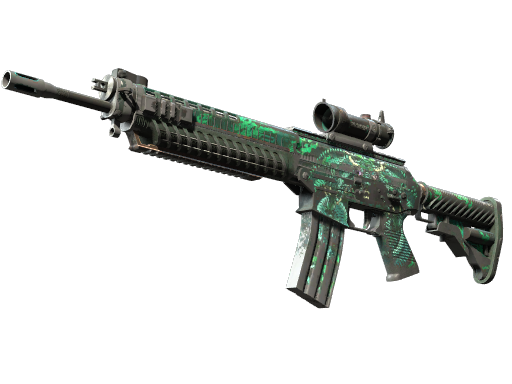 Souvenir SG 553 | Dragon Tech (Battle-Scarred)