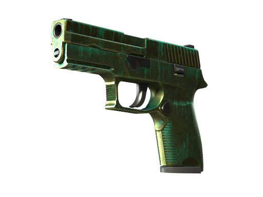 Souvenir P250 | Verdigris (Battle-Scarred)