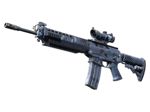 Souvenir SG 553 | Night Camo (Well-Worn)