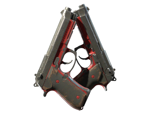 Souvenir Dual Berettas | Panther (Battle-Scarred)