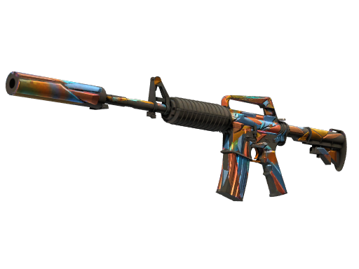 Souvenir M4A1-S | Leaded Glass (Well-Worn)