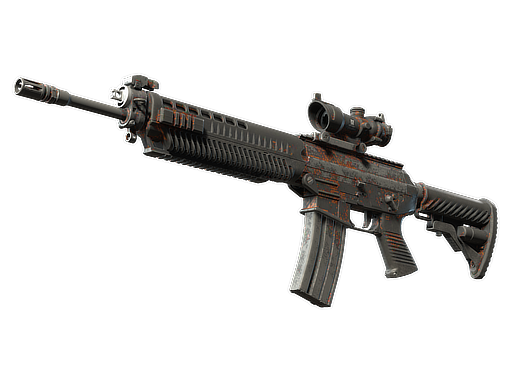 Souvenir SG 553 | Basket Halftone (Battle-Scarred)