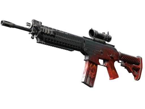 Souvenir SG 553 | Darkwing (Battle-Scarred)
