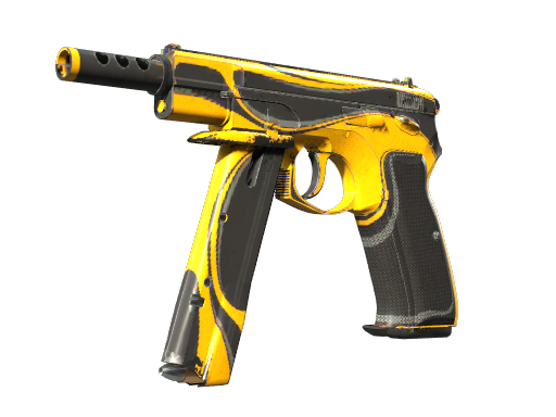 Souvenir CZ75-Auto | Yellow Jacket (Well-Worn)