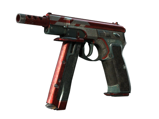 Souvenir CZ75-Auto | Red Astor (Battle-Scarred)
