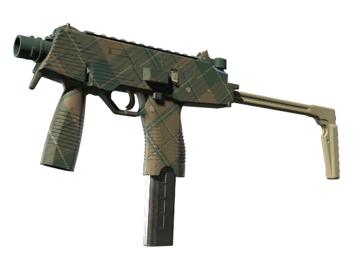 Souvenir MP9 | Green Plaid (Minimal Wear)
