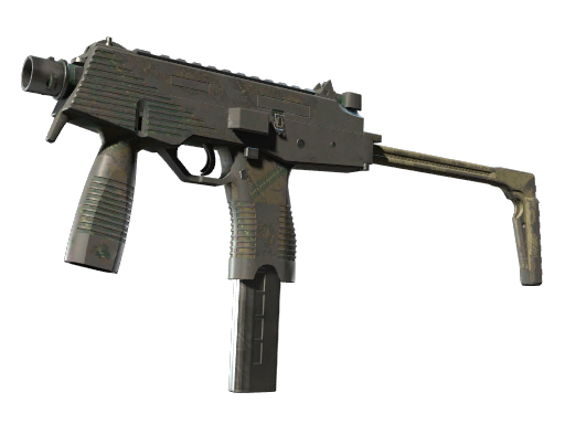 Souvenir MP9 | Green Plaid (Battle-Scarred)