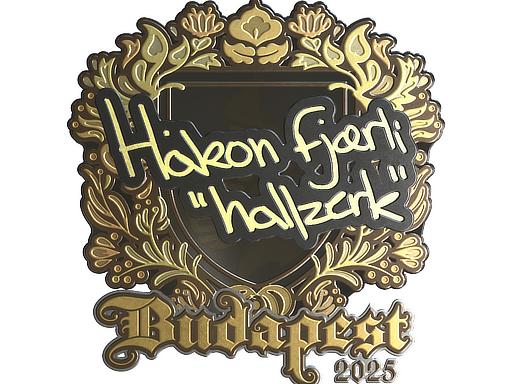 Sticker | hallzerk (Gold) | Budapest 2025
