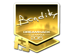 Sticker | bondik (Gold) | Cluj-Napoca 2015