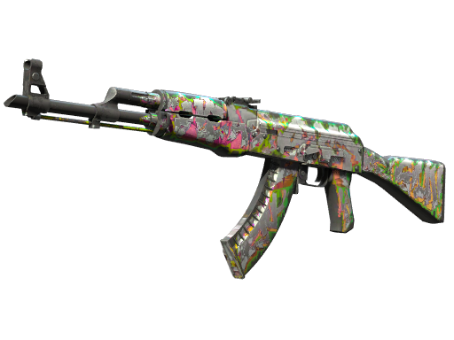 Souvenir AK-47 | Head Shot (Well-Worn)