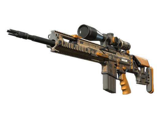 Souvenir SCAR-20 | Short Ochre (Battle-Scarred)