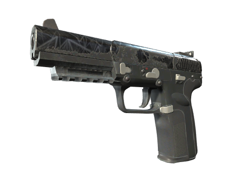 Souvenir Five-SeveN | Silver Quartz (Well-Worn)