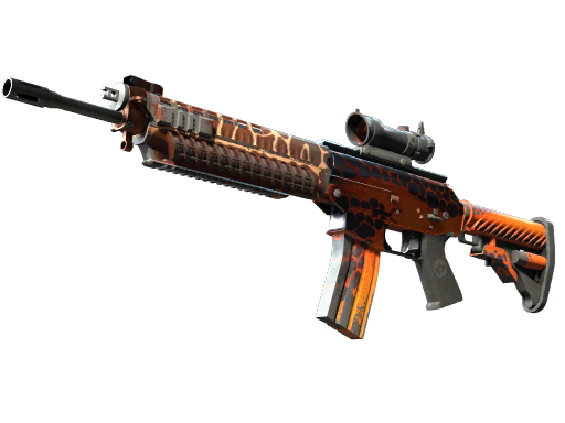 Souvenir SG 553 | Tiger Moth (Well-Worn)