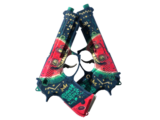 Souvenir Dual Berettas | Melondrama (Well-Worn)