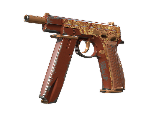 CZ75-Auto | Honey Paisley (Well-Worn)