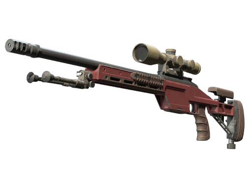 Souvenir SSG 08 | Red Stone (Well-Worn)