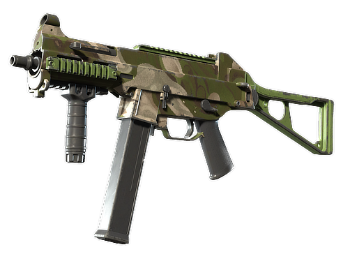 Souvenir UMP-45 | Green Swirl (Field-Tested)