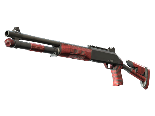 Souvenir XM1014 | Red Leather (Well-Worn)