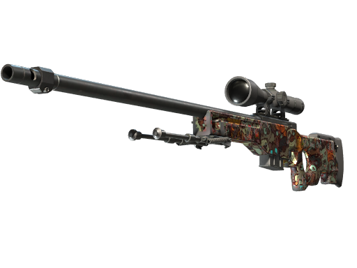Souvenir AWP | PAW (Well-Worn)