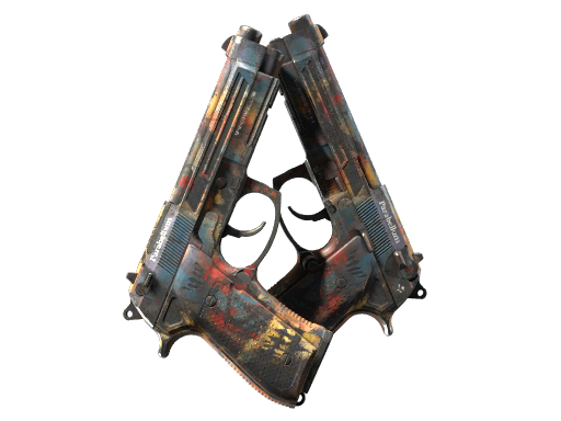 Souvenir Dual Berettas | Hideout (Well-Worn)