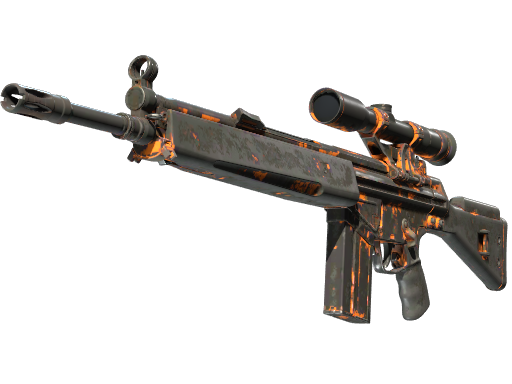 Souvenir G3SG1 | Orange Crash (Battle-Scarred)