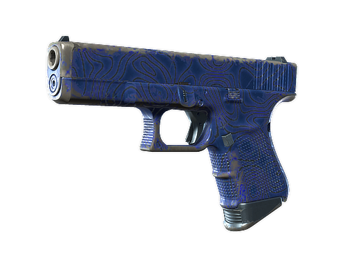 Souvenir Glock-18 | Ocean Topo (Well-Worn)